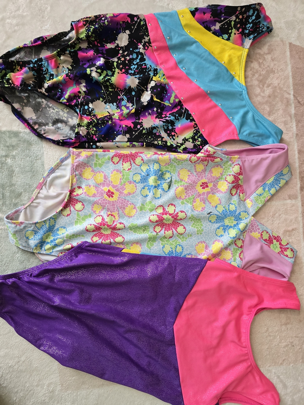 Girlss Leotards Gymnastics Lot